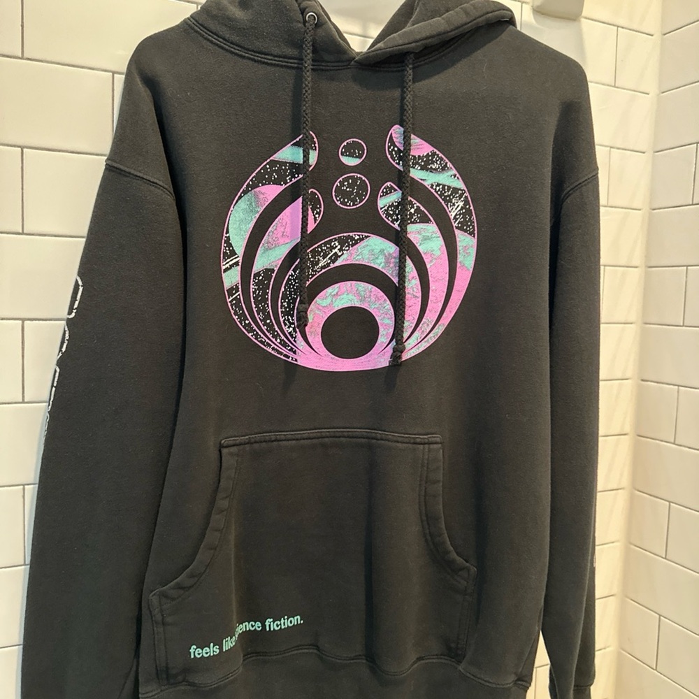 Bassnectar Black Hoodie with Science Fiction Graphic